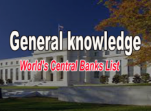 central banks in the world