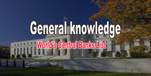 central banks in the world